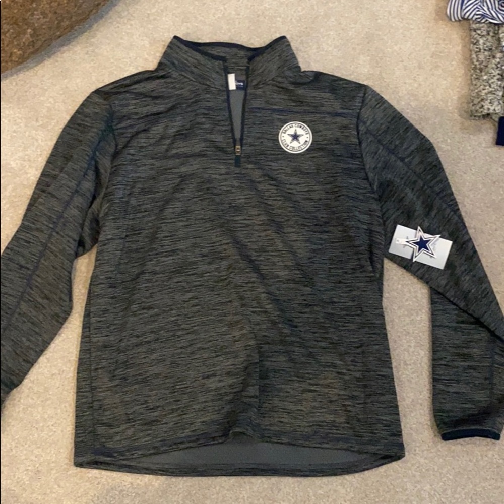 Dallas Cowboys 1/4 zip, heavy sweater